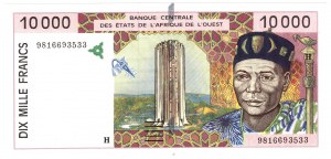 Západoafrické krajiny (Niger), 10000 frankov 1998