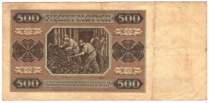 Polsko, 500 zlotých 1948, série AI