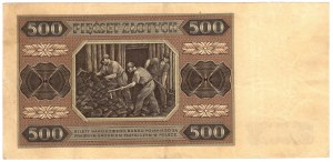 Polsko, 500 zlotých 1948, série BP