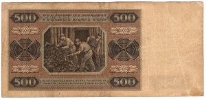 Polska, 500 złotych 1948, seria AG