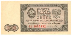 Polsko, 2 zloté 1948, série BS