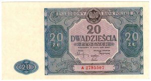 Pologne, 20 zloty 1946, série A