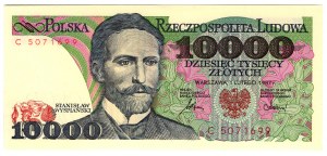 Poľsko, Poľská ľudová republika, 10 000 zlotých 1987, séria C