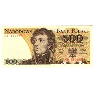 Polska, PRL, 500 złotych 1974, seria AB