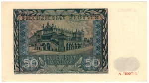 Pologne, 50 zlotys 1941, série A