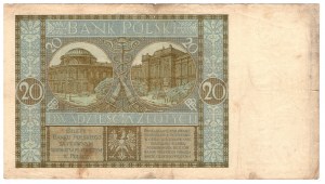 Polonia, 20 zloty 1929, serie DJ - molto rara