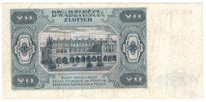 Poľsko, 20 zlotých 1948, séria A