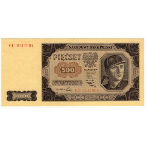 Polska, 500 złotych 1948 seria CC