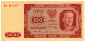 Poslka, 100 złotych 1948 seria KR