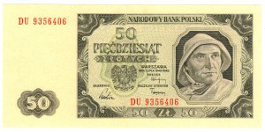 Pologne, 50 zloty 1948 série DU