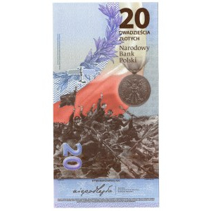 Poland, Third Republic, 20 gold 2020, Battle of Warsaw 1920, Jozef Pilsudski