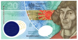 Pologne, Troisième République, Nicolaus Copernicus, 20PLN 2022