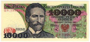 Polonia, PRL, 10 000 zloty 1988, serie DP