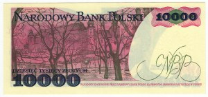 Polska, PRL, 10 000 złotych 1988, seria CU