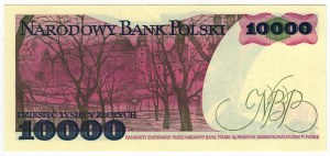 Pologne, PRL, 10 000 zlotys 1988, série CG