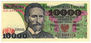 Pologne, République populaire de Pologne, 10 000 zlotys 1988, série CD