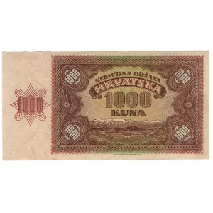 Croazia, 1000 kune 1941