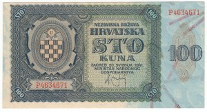 Chorvátsko, 100 kún 1941