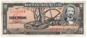 Cuba, 10 pesos 1960