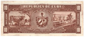 Kuba, 10 Pesos 1960