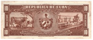 Cuba, 10 pesos 1960