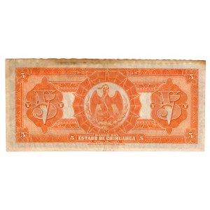 Mexico, Chihuahua 5 pesos 1913