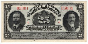 Mexique, 25 centavos 1915