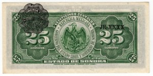 Mexiko, 25 centavos 1915
