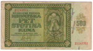 Croatie, 500 kuna 1941