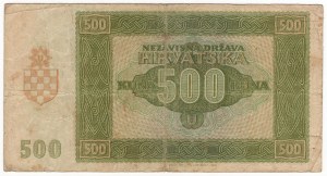 Croatie, 500 kuna 1941