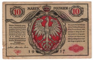 Pologne, 10 marks polonais 1916, Général, série A