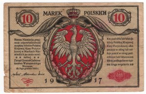 Polsko, 10 polských marek 1916, generál, série A