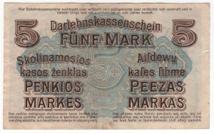 Kaunas, 5 marks 1918, series D