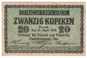 Poznań (Posen), 20 kopecks 1916