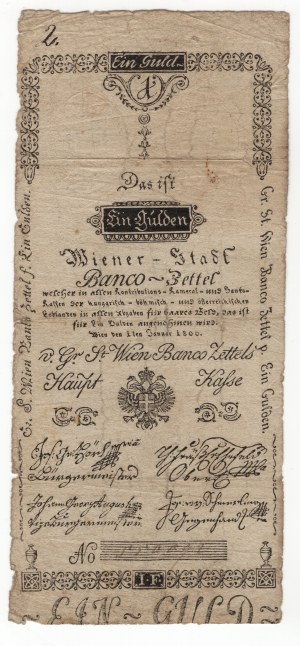 Rakúsko, 1 gulden 1800