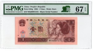 Cina, 1 yuan 1996