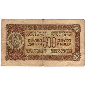 Jugosławia, 500 dinara 1944