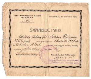 Set of documents after a soldier of the 42nd Infantry Regiment to Vladimir Salamin