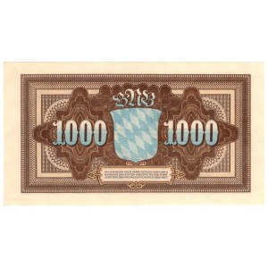 Niemcy, Bawaria, 1000 marek 1922, Monachium, seria CC