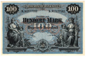 Allemagne, Bavière, 100 marks 1900, Munich