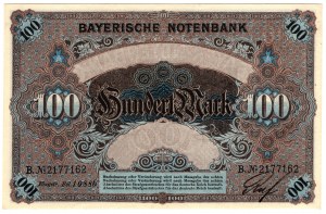 Německo, Bavorsko, 100 marek 1900, Mnichov