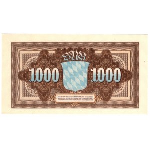 Niemcy, Bawaria, 1000 marek 1922, Monachium, seria BB