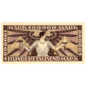 Niemcy, Badenia, 500000 marek 1923, Mannheim