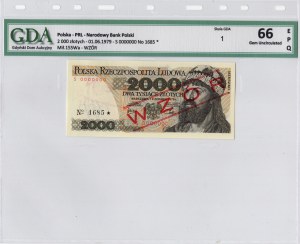 Poľsko, Poľská ľudová republika, 2 000 zlatých 1979, séria S, MODEL č. 1685