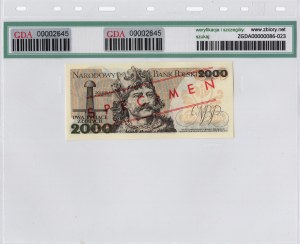 Pologne, République populaire de Pologne, 2 000 or 1979, série S, MODELE N° 1685