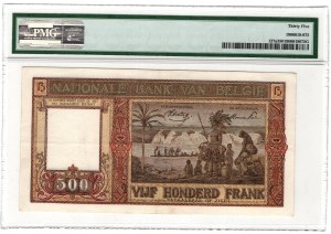 Belgique, 500 francs 1944/45