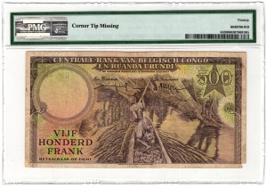 Congo Belga, 500 franchi 1957-59