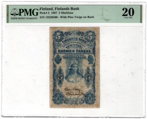 Finlandia, 5 markkaa 1897