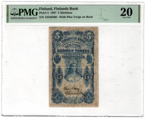 Finnland, 5 markkaa 1897