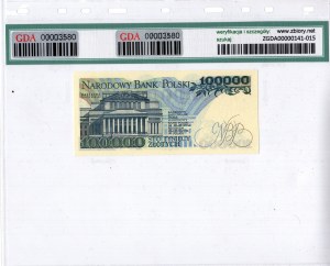 Polska, III RP, 100 000 złotych 1990, seria A
